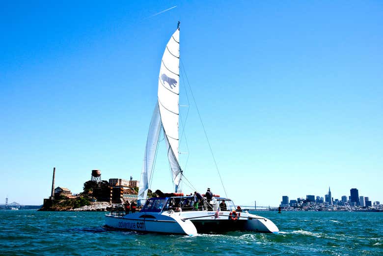 Alcatraz desde el catamarán